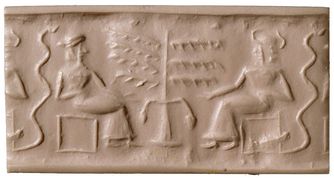 The Adam and Eve Seal, British Museum. 2200BC-2100BC